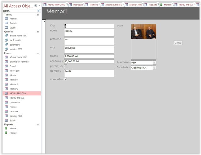 Atestat Access Membrii Unui Partid