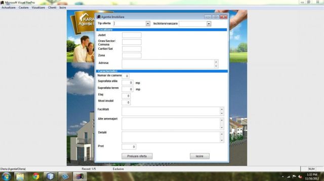 Atestat FoxPro Agentie Imobiliara