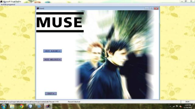 Atestat FoxPro Albume De Muzica Rock Trupa Muse
