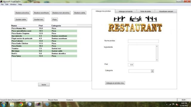 Atestat Informatica Evidenta Restaurant Si Comenzi La Domiciliu