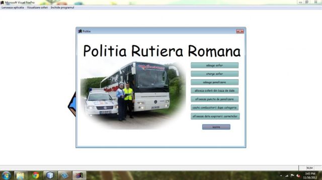 Atestat FoxPro Sectie De Politie