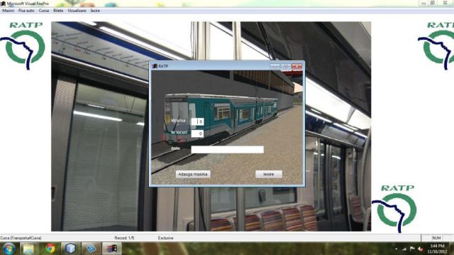 Atestat FoxPro Ratp Tranport Public De Persoane
