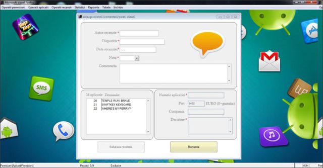 Atestat FoxPro Aplicatii Android