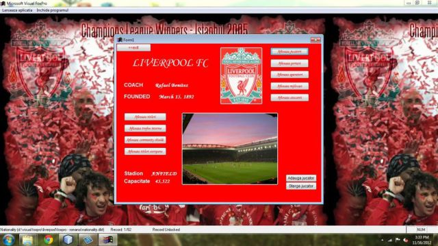 Atestat FoxPro Echipa De Fotbal Liverpool