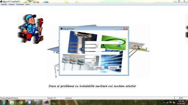 Atestat FoxPro Magazin De Instalatii Sanitare