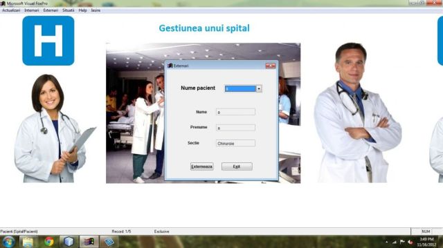 Atestat FoxPro Gestiune Spital