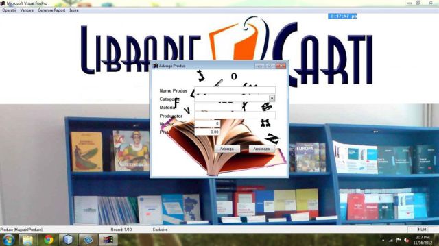 Atestat FoxPro Gestiune Librarie
