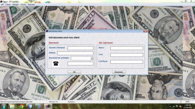 Atestat FoxPro Gestiunea Unei Banci
