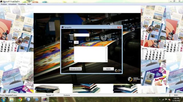 Atestat FoxPro Gestiune Tipografie