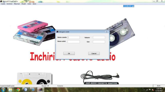 Atestat FoxPro Inchirieri Casete Audio
