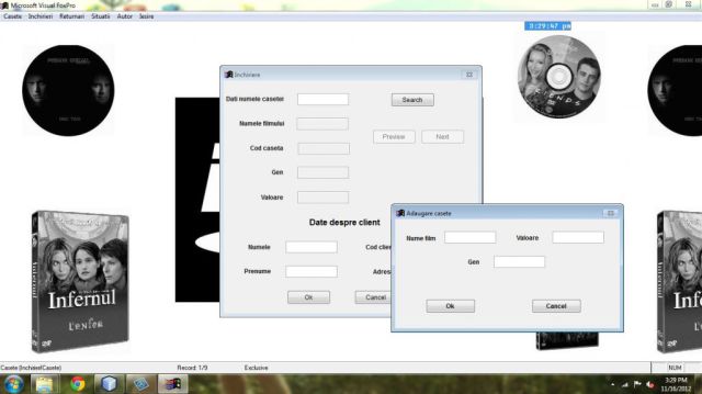 Atestat FoxPro Inchirieri Casete Video 