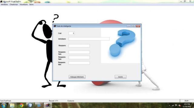 Atestat FoxPro Teste De Inteligenta