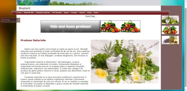 Atestat HTML Produse Naturiste