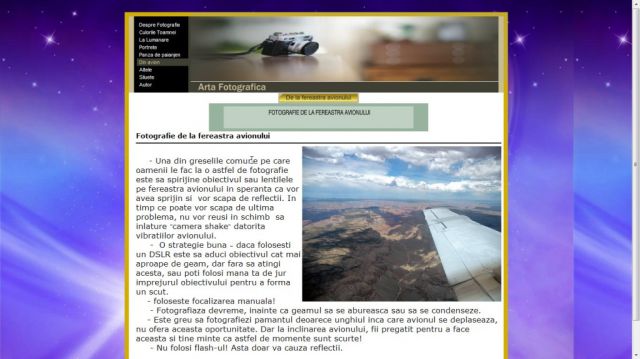Atestat HTML Arta Fotografica
