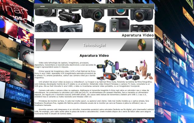 Atestat HTML Aparatura Video