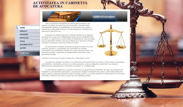 Atestat HTML Cabinet Avocatura