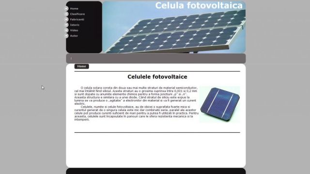 Atestat HTML Celula Fotovoltaica