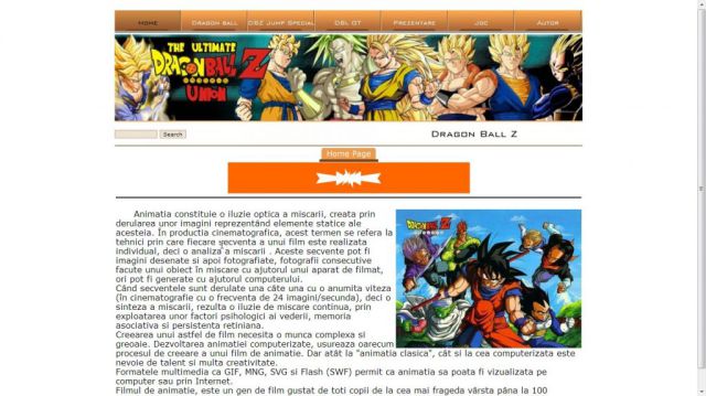 Atestat HTML Desene Animate Dragon Ball