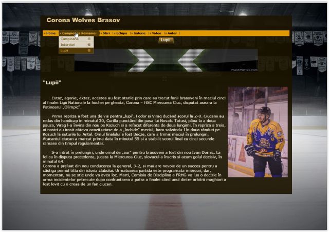 Atestat HTML  Corona Wolves Brasov