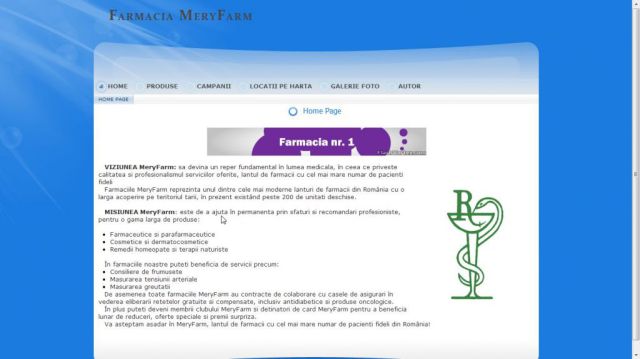 Atestat HTML Farmacie