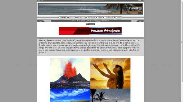 Atestat HTML Hawaii