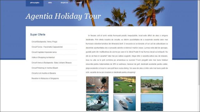 Atestat HTML Agentia De Tursim Holiday Tour