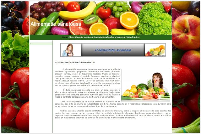 Atestat HTML Alimentatie Sanatoasa