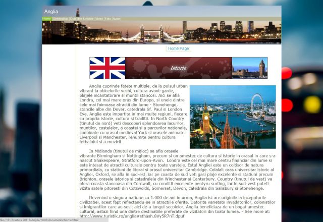 Atestat HTML Anglia