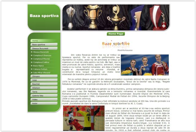 Atestat HTML Baza Sportiva