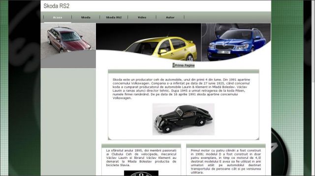 Atestat HTML Skoda