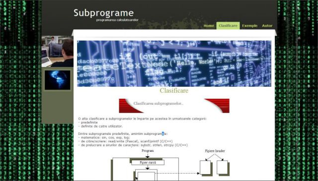 Atestat HTML Subprograme Programarea Calculatoarelor