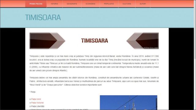 Atestat HTML Timisoara