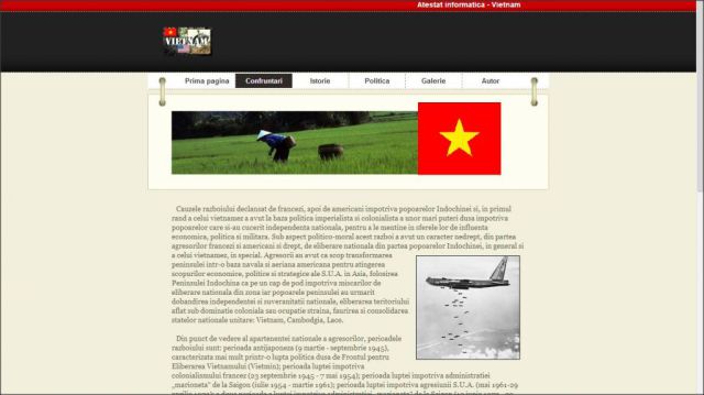 Atestat HTML Vietnam