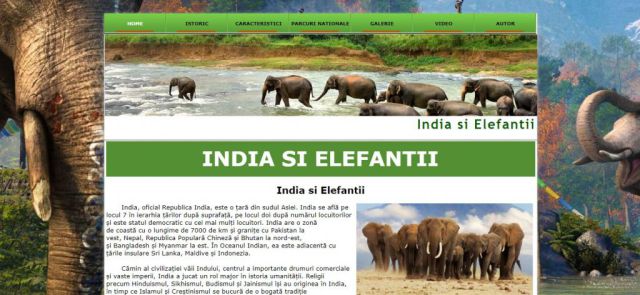 Atestat HTML India Si Elefantii