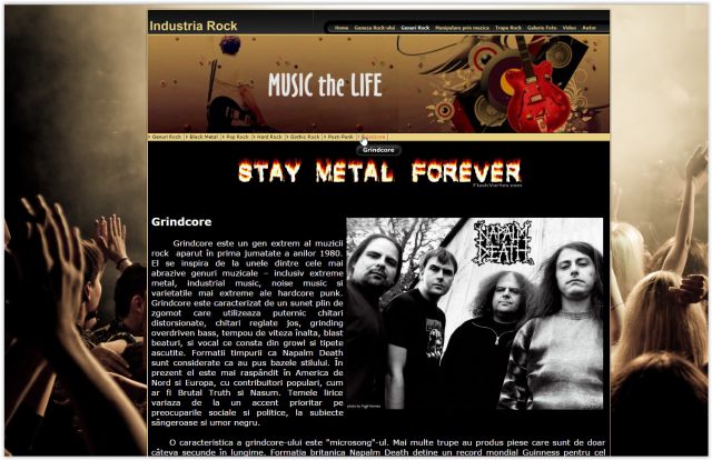 Atestat HTML Industria Rock