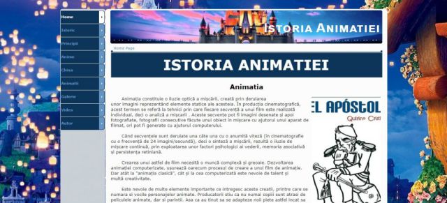 Atestat HTML Istoria Animatiei