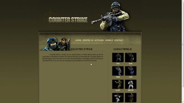 Atestat HTML Jocul Counter Strike