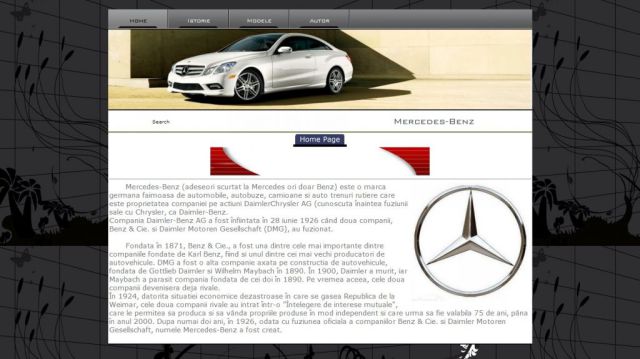 Atestat HTML Mercedes Benz
