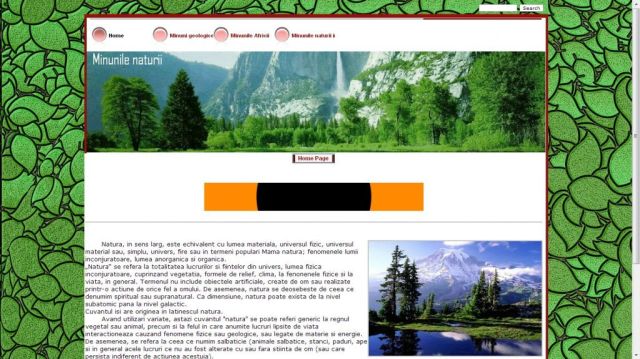 Atestat HTML Minunile Naturii