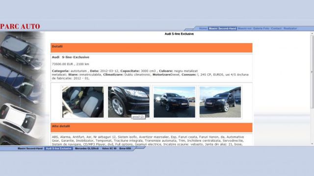 Atestat HTML Parc Auto