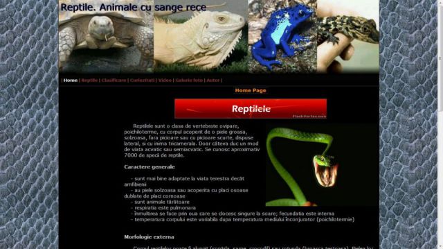 Atestat HTML Reptilele Animale Cu Sange Rece