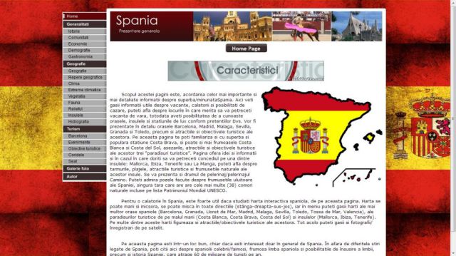 Atestat HTML Spania