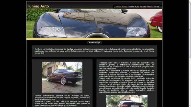 Atestat HTML Tuning Auto Varianta2