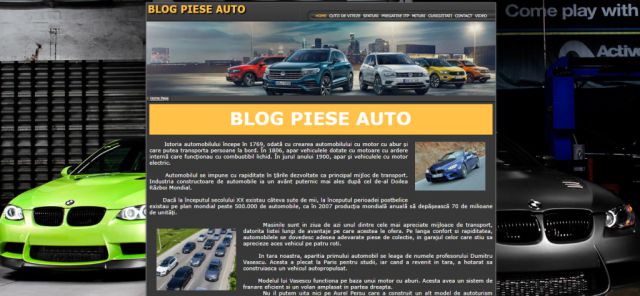 Atestat HTML Blog Piese Auto