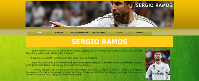 Atestat HTML Sergio Ramos