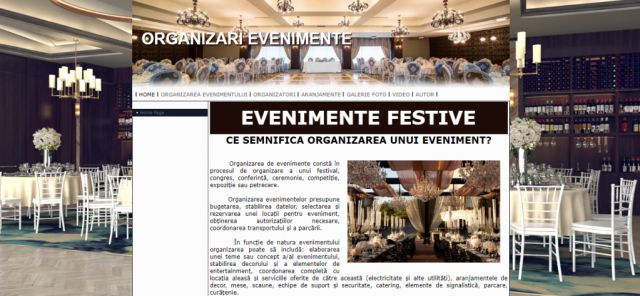 Atestat HTML Organizari Evenimente