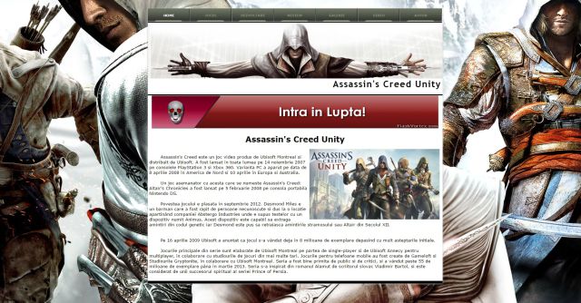 Atestat HTML Assassins Creed Unity
