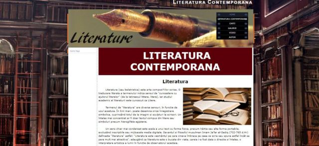 Atestat HTML Literatura Contemporana