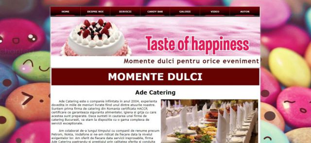Atestat HTML Momente Dulci Pentru Orice Eveniment